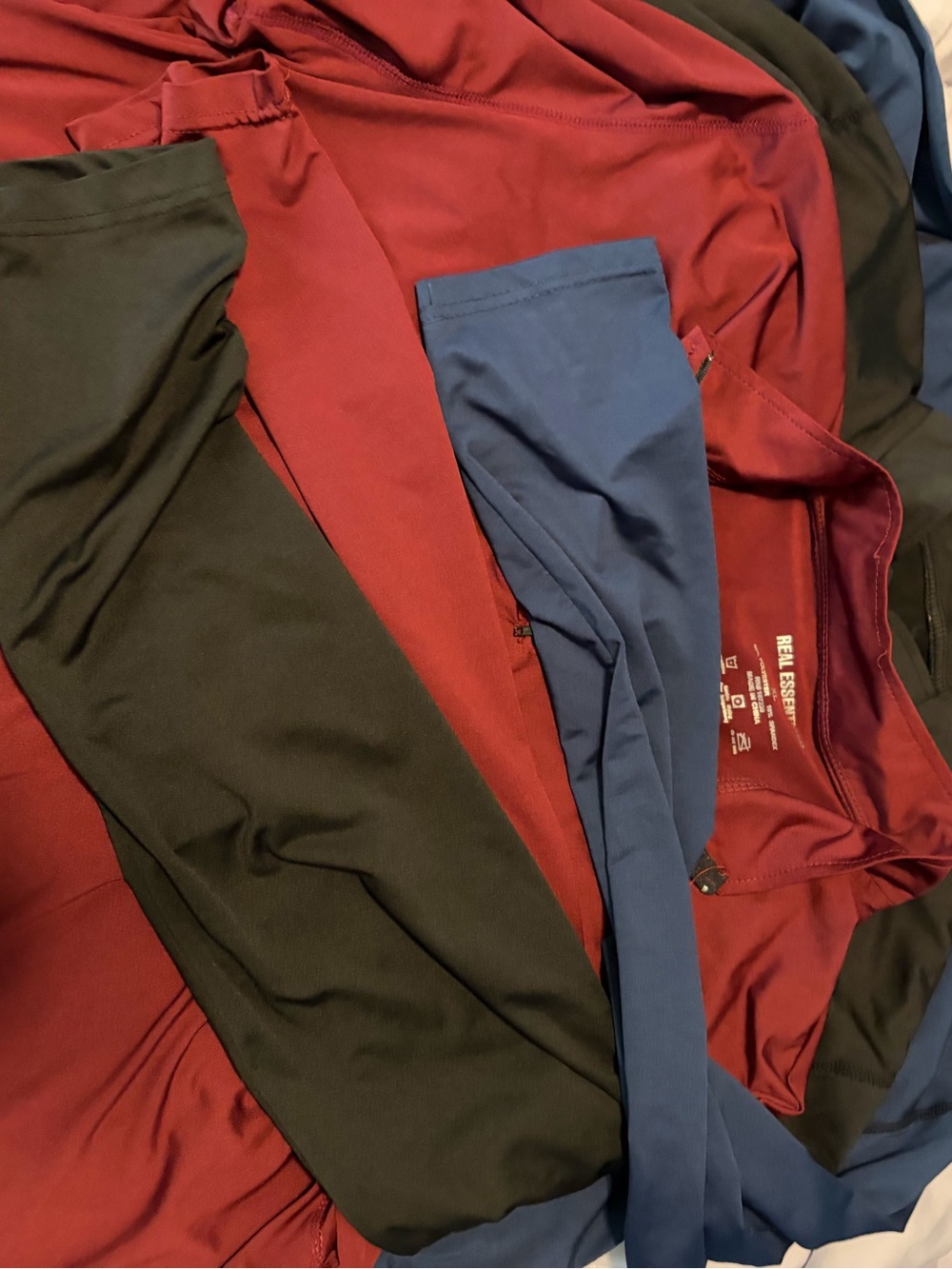Essentials Colorblock Jacket - Burgundy with Black Trim